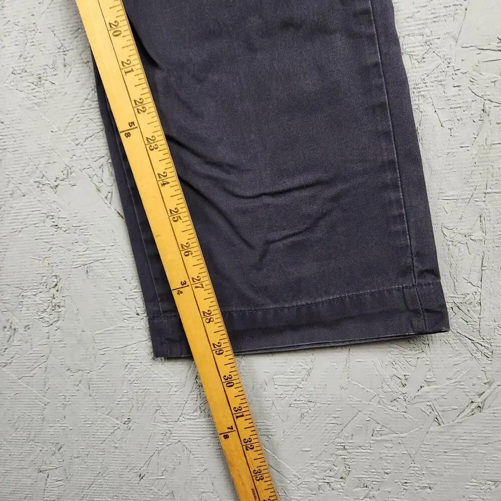 Banana Republic Chinos Mens 34x30 Navy Blue Aiden Fit Pants Flat Front Business